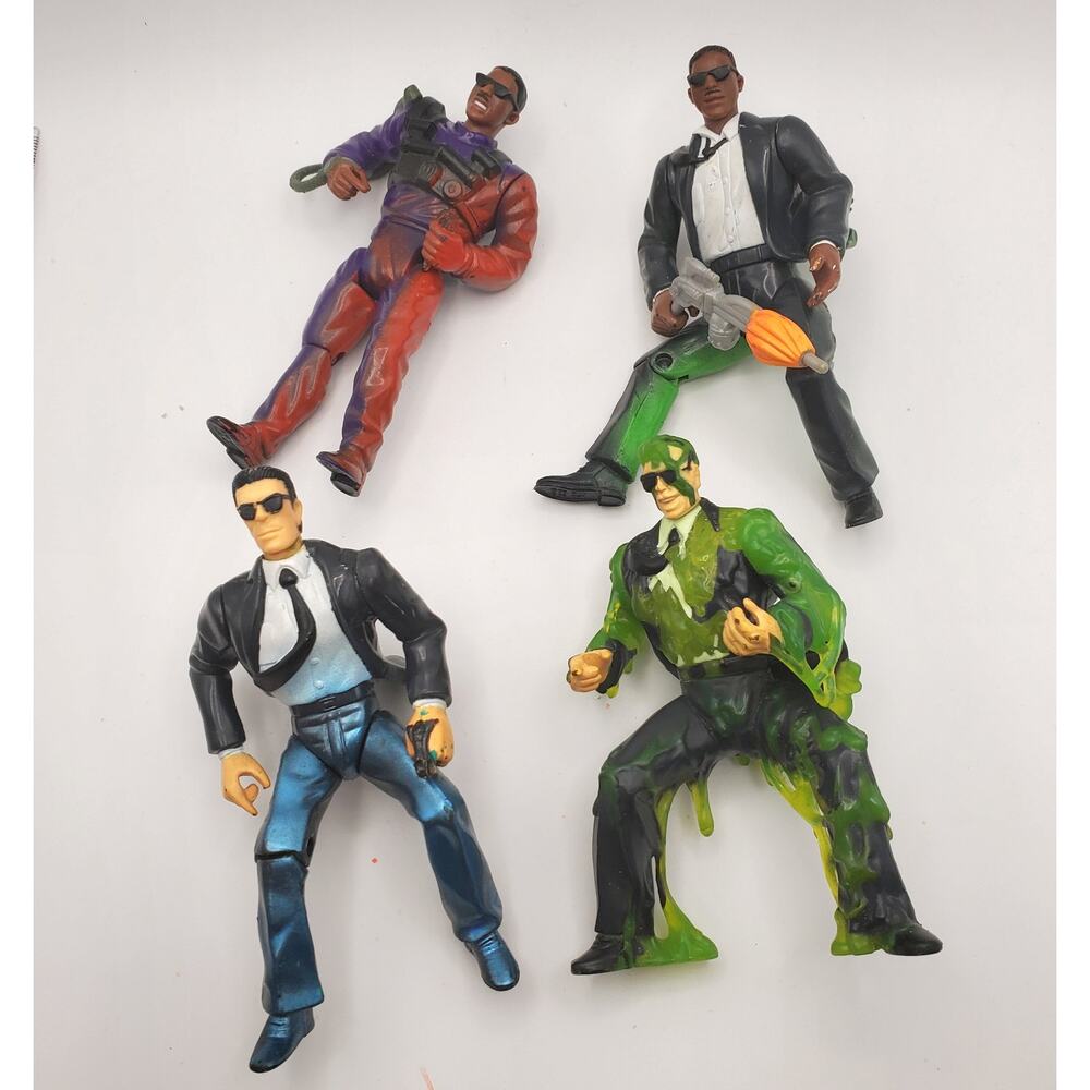 4 Vintage‎ MIB Action Figures Agent J Agent K 1997 Galoob